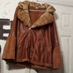 Leather Jacket With Fur